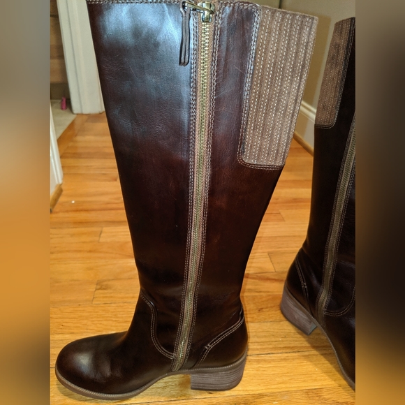 Clark's Maypearl Viola cherry brown boot riding boots - Picture 7 of 8